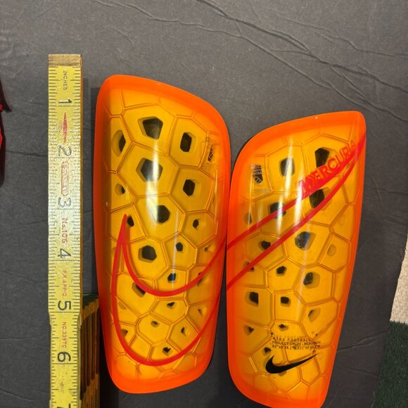 Nike Orange Foam Shin Guards w/ Shin Sleeve – Breathable & Sturdy - Picture 2 of 6